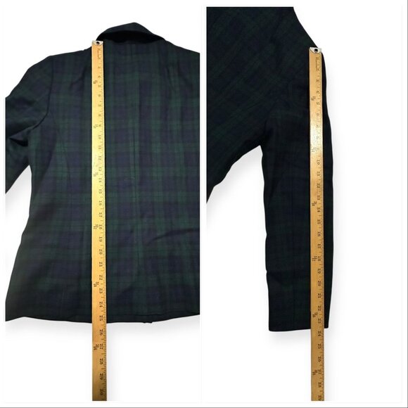 Pendleton Blackwatch Plaid Wool Blazer Jacket Women 10 NWT Virgin Wool Classic - Picture 12 of 14